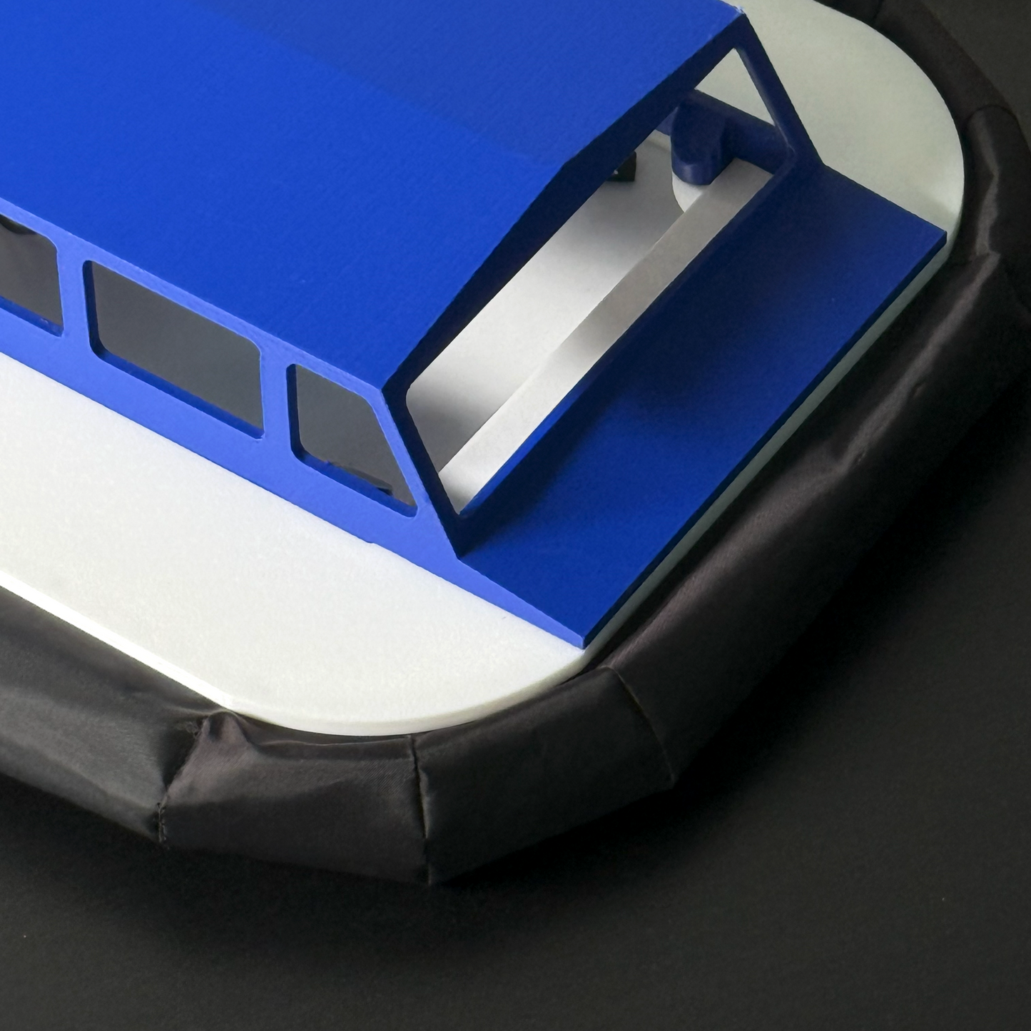 Amphibious Simulated RCHovercraft Model with Coaxial Contra-Rotating Design